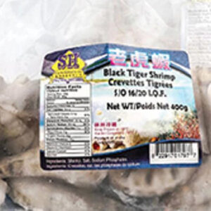 SH Crevettes de tigre noir26/30