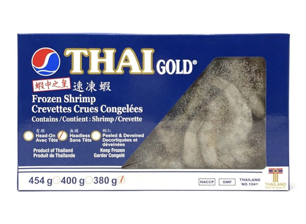 Thai Gold Frozen Headless Shrimp 16/20 Thai Gold Frozen Headless Shrimp 16/20
