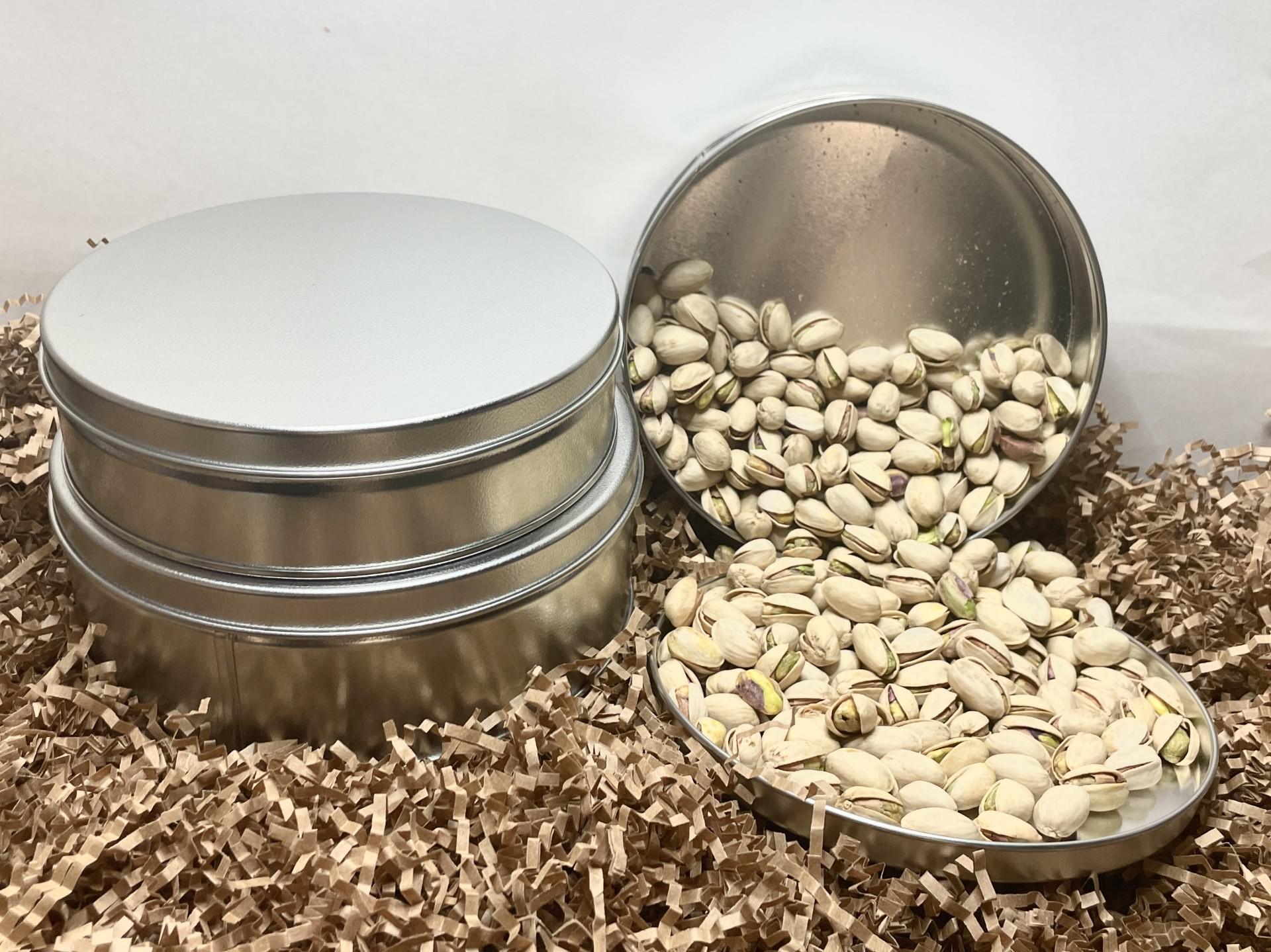 Tin with In Shell Roasted Pistachios Tin with In Shell Roasted Pistachios