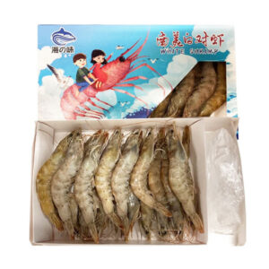 Crevettes blanches(tête sur)40/50